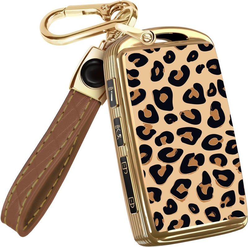Lucrum Compatible with Mazda Key Fob Cover & Leather Keychain - TPU Case for 3, 6, CX-5 CX-9 CX-30 CX-50 CX-70 (2019-2025) - Image 1